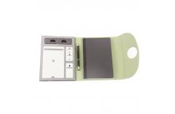 China Phone Holder Wireless Charging Notebook PU Leather Organizer supplier