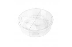 China Transparent PET Multi-Function Rotating Storage Organizing Boxes Plastic on Sale supplier
