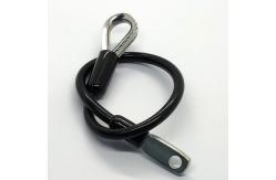China Safety Wire Rope Sling Tool With Stamped Eyelets Hook Spring Hanging Kits supplier
