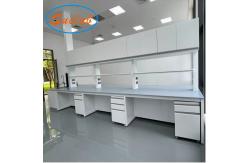 China Grey Modular Chemistry Lab Workbench Alkali Resistant Multi Function supplier
