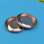 150mm Wine Paper Tube Rose Gold Gloss Tinplate Lid for sale