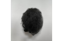 China Moisture-Wicking Recycled Polyester Staple Fiber 1.4D 38mm Black With Better Crimp supplier