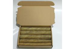 China Nylon Coated 4:1 Metal Spiral Binding Gold Coil Single Wire O supplier