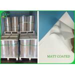 115G 128G 150G Matte Coated Paper , Couche Matt Paper with Dimension 70 * 100cm for sale