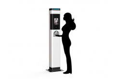 China Refillable 1000ml Free Standing Soap Dispenser Fever Detection Camera supplier