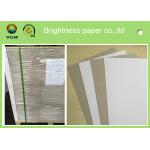 Single Side Coated Grey Back Box Board Paper , High Brightness Board Stock Paper for sale
