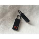 Eco - Friendly Copper Mental Rubber Zipper Puller OEM / ODM Avaliable for sale