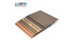 China 3mm Steel PVDF Acm Aluminium Composite Panel Copper Nacreous 1250mm supplier