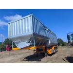 60cbm large auger bulk animal feed powder bulk feed transport trailer truck
