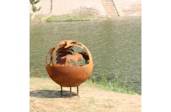 China 100cm Customized Weathering Steel Fire Pit Rustic Red supplier