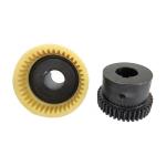 Flanged PU Planetary Flexible Gear Coupling Curved Tooth Nylon Sleeve TGL2 M19 for sale
