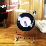 Customizable NFC Acrylic Music Sculpture - Vintage Vinyl Charm Meets Smart Interactive Controls for sale