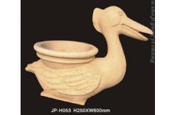 China Rustic Sandstone Flower Pots Lightweight And Durable Garden Enhancers supplier