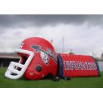 Customized Outdoor Match Event Inflatable Football Sports Tunnel USA Inflatable Mascot Helmet Tunnel for sale