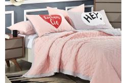 China Simple Solid King Size Bedspreads , Machine Quilting Hotel Collection Bedspreads supplier
