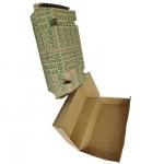 Custom Recyclable Kraft Paper Burger Box Eco-Friendly Fast Food Packaging with CMYK 4 Color Offset Printing for sale