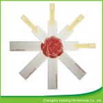 24 cm Sushi Chopsticks, Disposable Twins Bamboo Chopsticks ; Open Paper Packing for sale