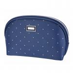 Polyester Customized Shell Shape Blue Toiletry Pouch Bag for sale