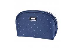 China Polyester Customized Shell Shape Blue Toiletry Pouch Bag supplier