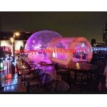 inflatable crystal bubble tent , inflatable clear dome tent, clear plastic tent with light for sale