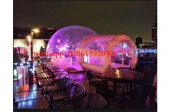 China inflatable crystal bubble tent , inflatable clear dome tent, clear plastic tent with light supplier