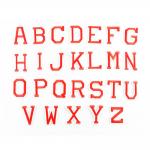 DIY Adhesive Letter Patches Iron On Backing Cotton Polyester Material for sale