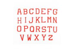 China DIY Adhesive Letter Patches Iron On Backing Cotton Polyester Material supplier
