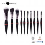 10pcs ODM Professional Makeup Brush Set Black For Girls for sale