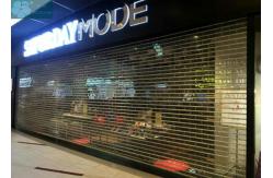 China Good Vision 3mm 9mm Bar Clear Roller Shutters supplier
