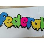 Washable Towel Embroidery Patch , Heat Transfer Labels For Garment
