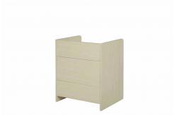 China Durable Wooden White Small Night Stands 3 Tier Shelves Environment Friendly   supplier