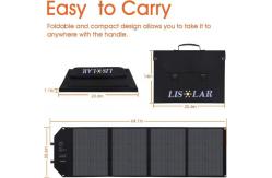China Waterproof Solar Folding Bag Lightweight 100W Portable Solar Panel Kit supplier