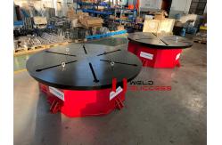 China Horizontal 10T Welding Positioner Turntable With Hand Control Box supplier
