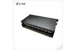 China Fiber Transceiver 8Ch 3G-SDI Video 10G Ethernet Over Fiber Extender With Loop Out supplier