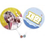 Custom One Side Kpop Picket 3d Lenticular Hand Fan for sale
