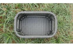 China Strong Plastic Rattan Storage Boxes , Brown Rattan Storage Case supplier