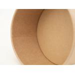 750ml Plastic Free Kraft Paper Salad Bowls With PET Lids for sale