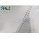 White / Black Polyester Plain Weave Woven Fusing Interlining For Garment Accessories