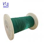 Green Natural Silk Covered Ltiz Wire 80x0.1mm Multiple Stranded Wire For Audio for sale