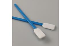China 125mm Flat Paddle Head Polyester Swabs For Inkjet Printer Cleaning supplier