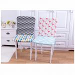 Patterned Plush Bench Cushion , Soft Sponge Filling Thin Seat Cushions