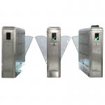 110V/220V Stainless Steel Flap barrier Gate with Anti-tailing Function For Metro Stations for sale