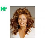 Natural Long Wave Type Hand Tied Blond Color Glueless Heat Resistant Synthetic Wigs for sale