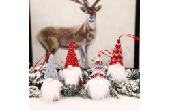 China Handmade Halloween Christmas Ornaments Plush Gnomes For Xmas Tree supplier