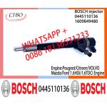BOSCH Common Rail fuel Injector 0445110136 1609849480 9655045080 9652892080 for Peugeot/Citroen/VOL/Mazda/Ford for sale