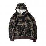 High Street Fashion Mens Oversized Pullover Hoodie V Neck Camo Pattern Type for sale