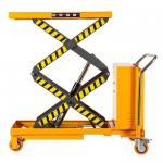 500kg Scissor Lift Trolley Semi Electric Trolley Lift Table For Warehouse for sale