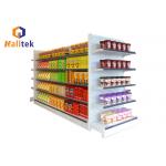 Customized Heavy Duty Supermarket Gondola Shelving Double Sides Display for sale