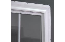 China Vertical Sliding Window Lower Sash Single Hung White Vinyl Window 48x60 supplier