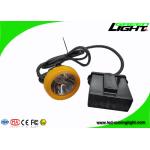 Silicon Button Touch LED Mining Light 10000lux Cap Lamp 7.8Ah Li - Ion Battery for sale